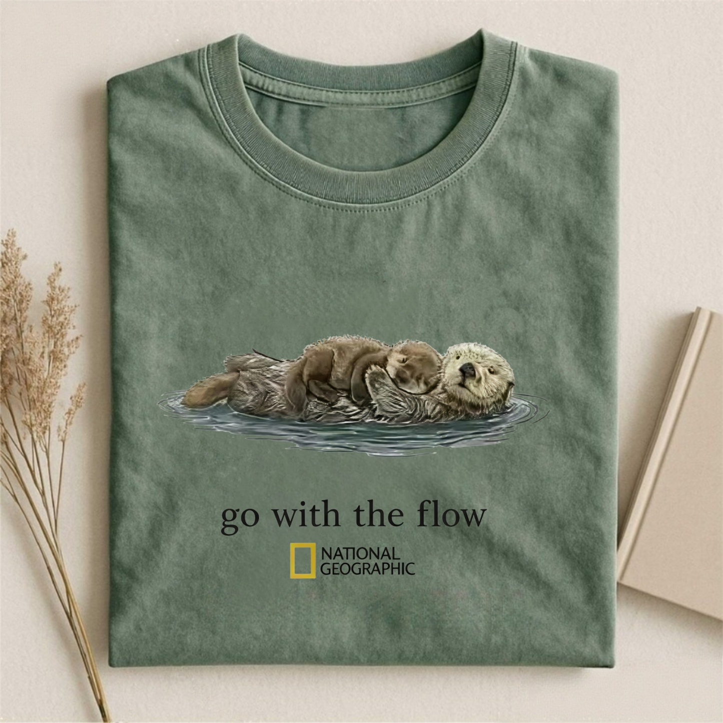Magmoo Go With The Flow Otter Nature T-shirt