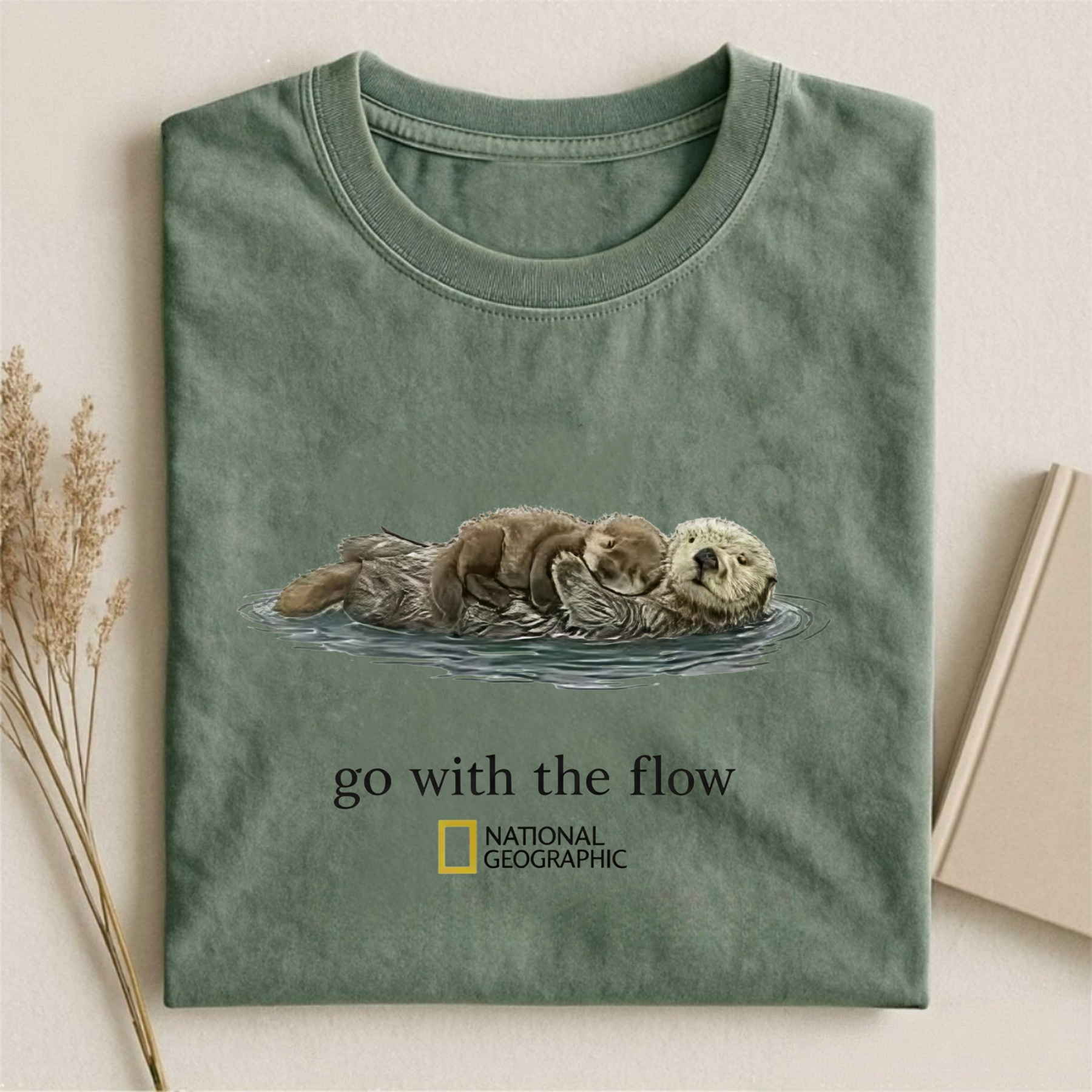 Magmoo Go With The Flow Otter Nature T-shirt