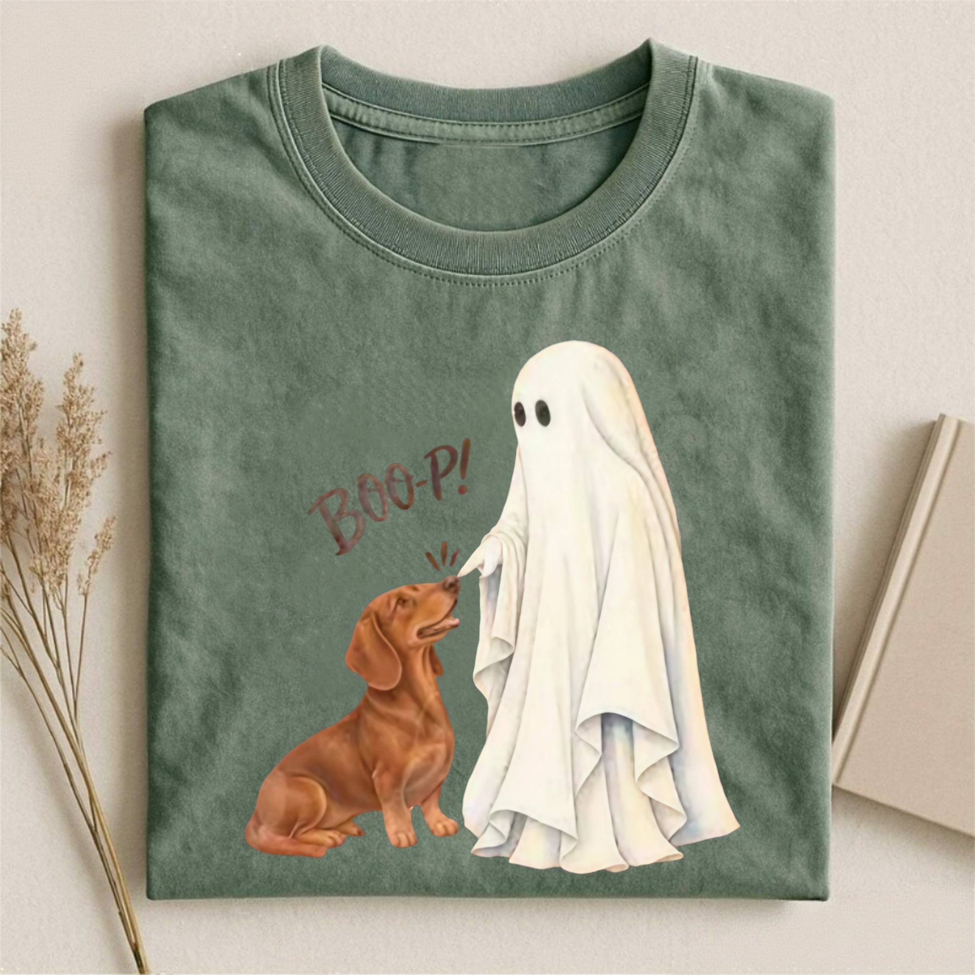 Magmoo Red Dachshund Boop T-shirt