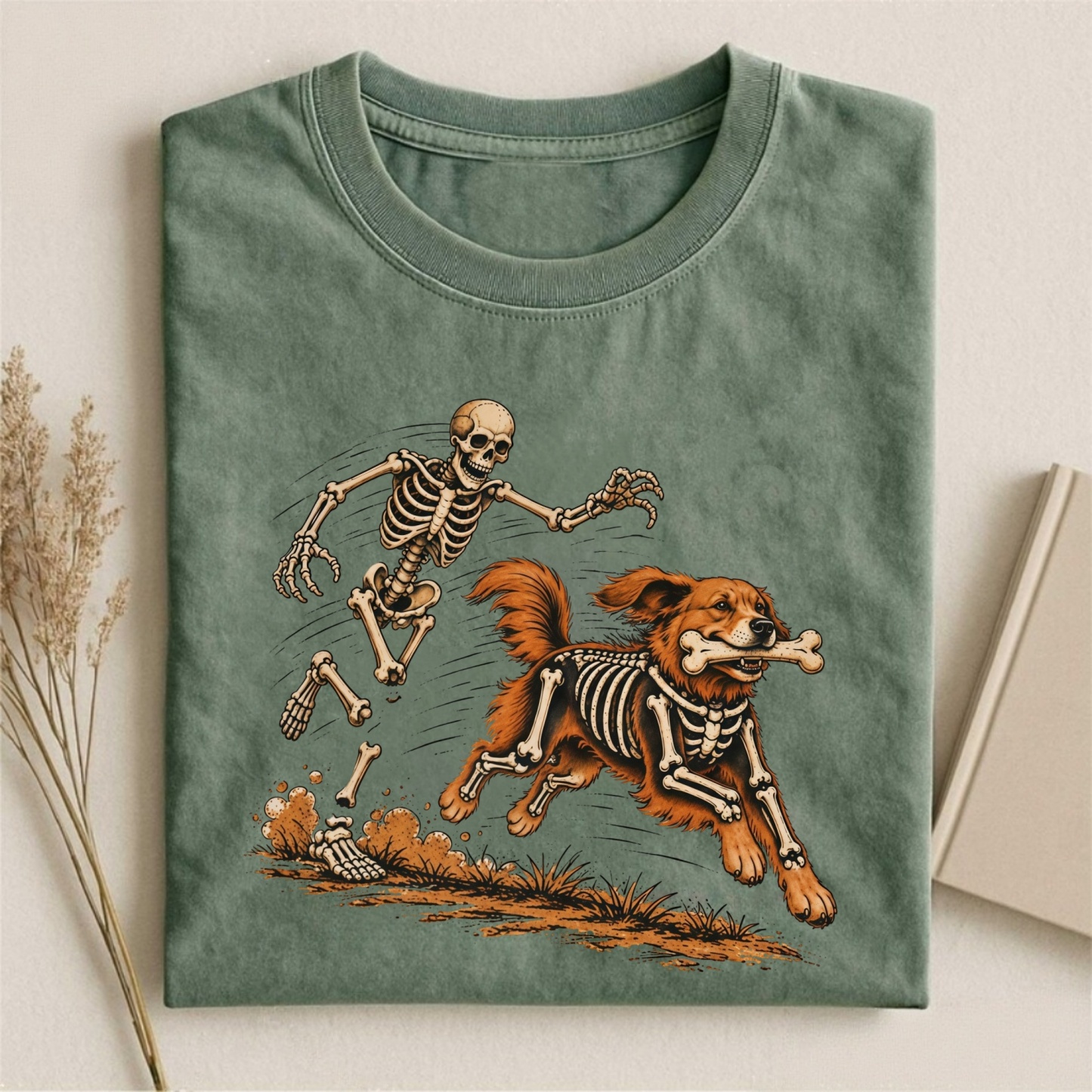 Magmoo Skeleton Dog T-shirt