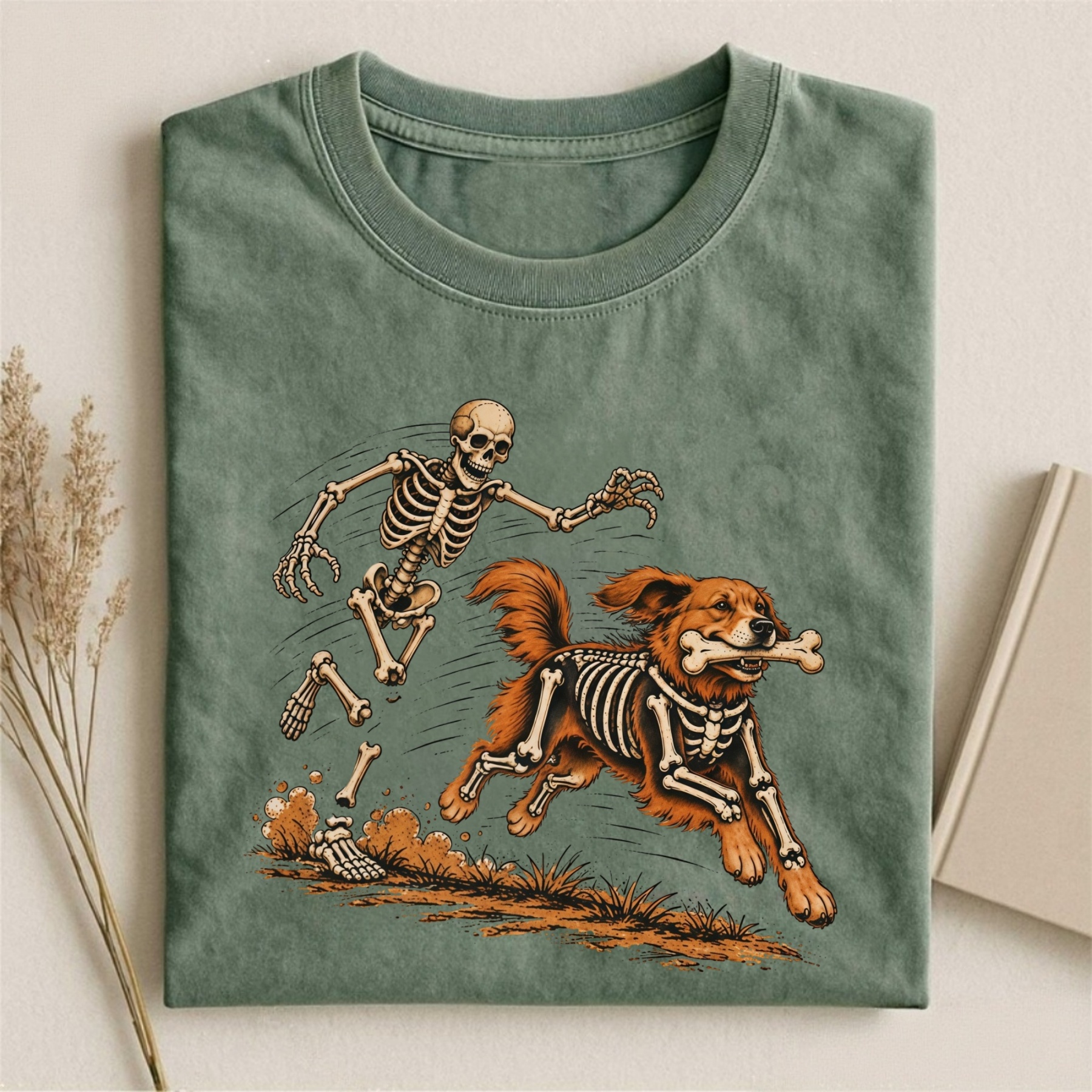 Magmoo Skeleton Dog T-shirt