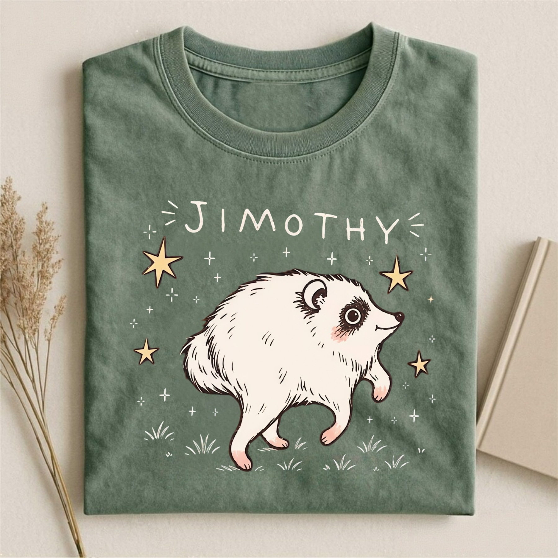Magmoo Funny Raccoon Jimothy T-shirt
