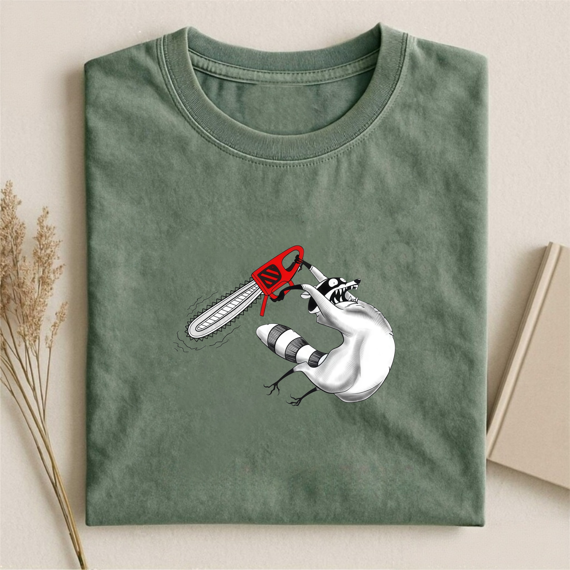 Magmoo Chainsaw Raccoon T-shirt Sweatshirt/ Hoodie