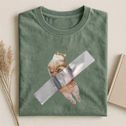 Magmoo Stuck Chubby Cat T-shirt
