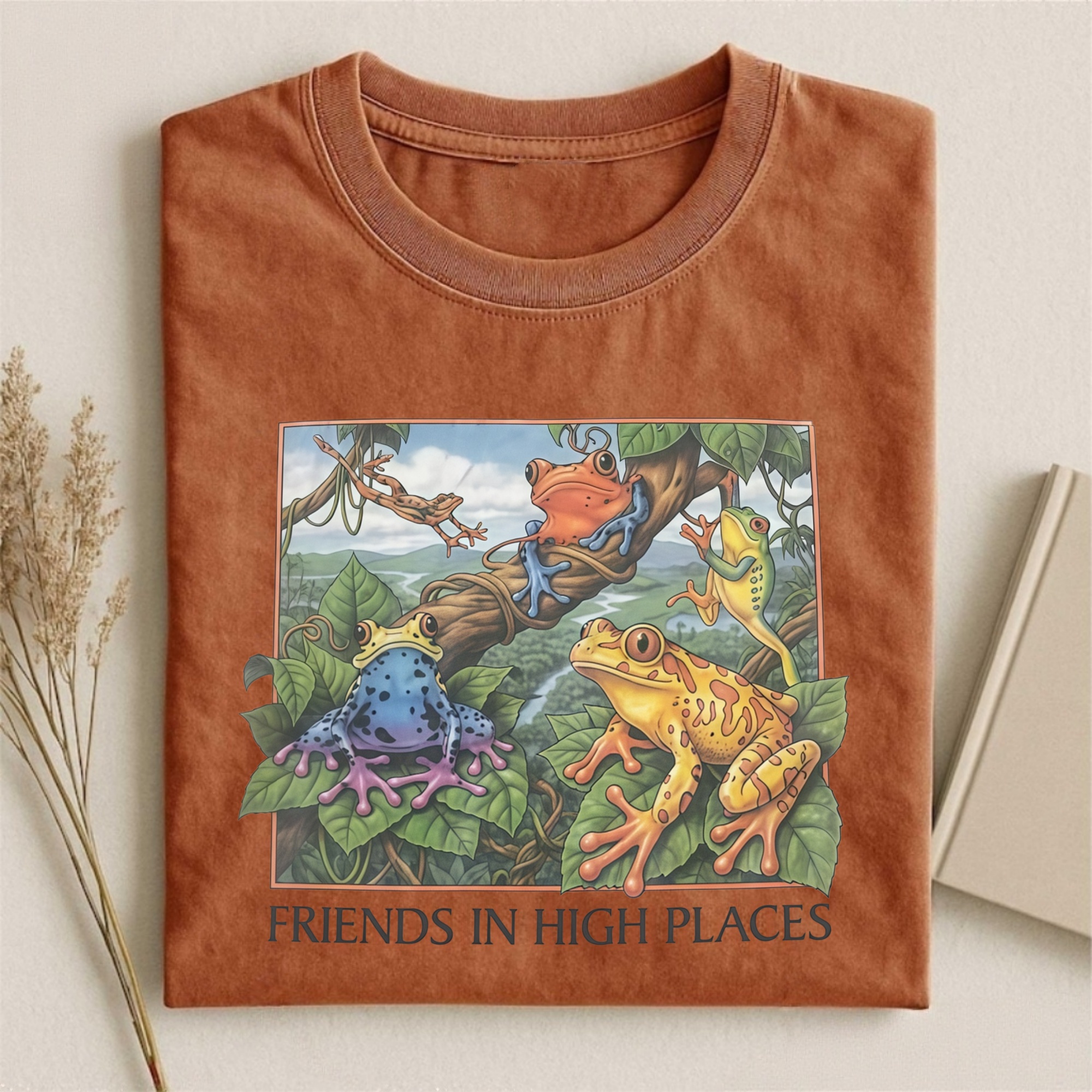 Magmoo Friends In High Places Frog 90s T-shirt