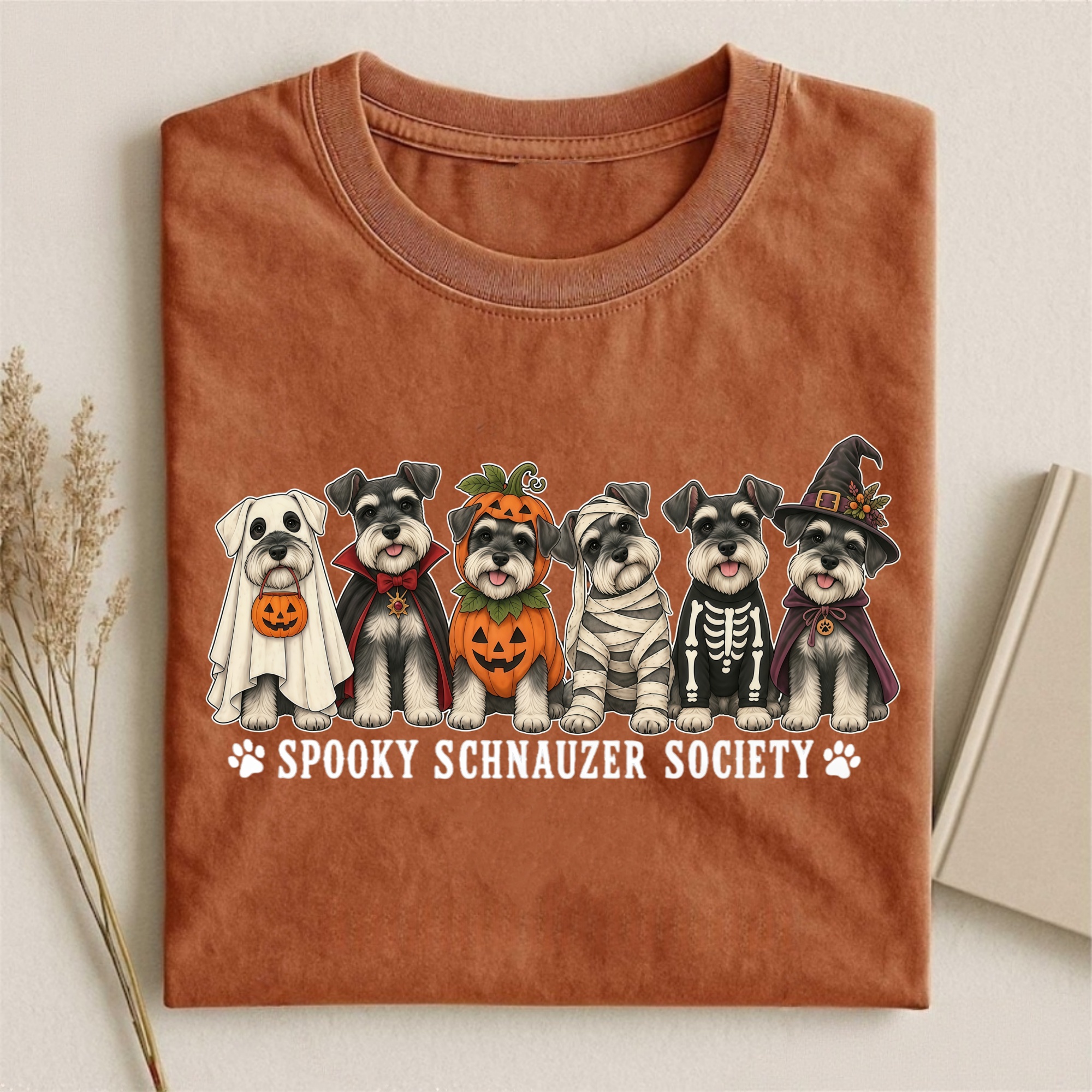 Magmoo Spooky Schnauzer Society T-shirt