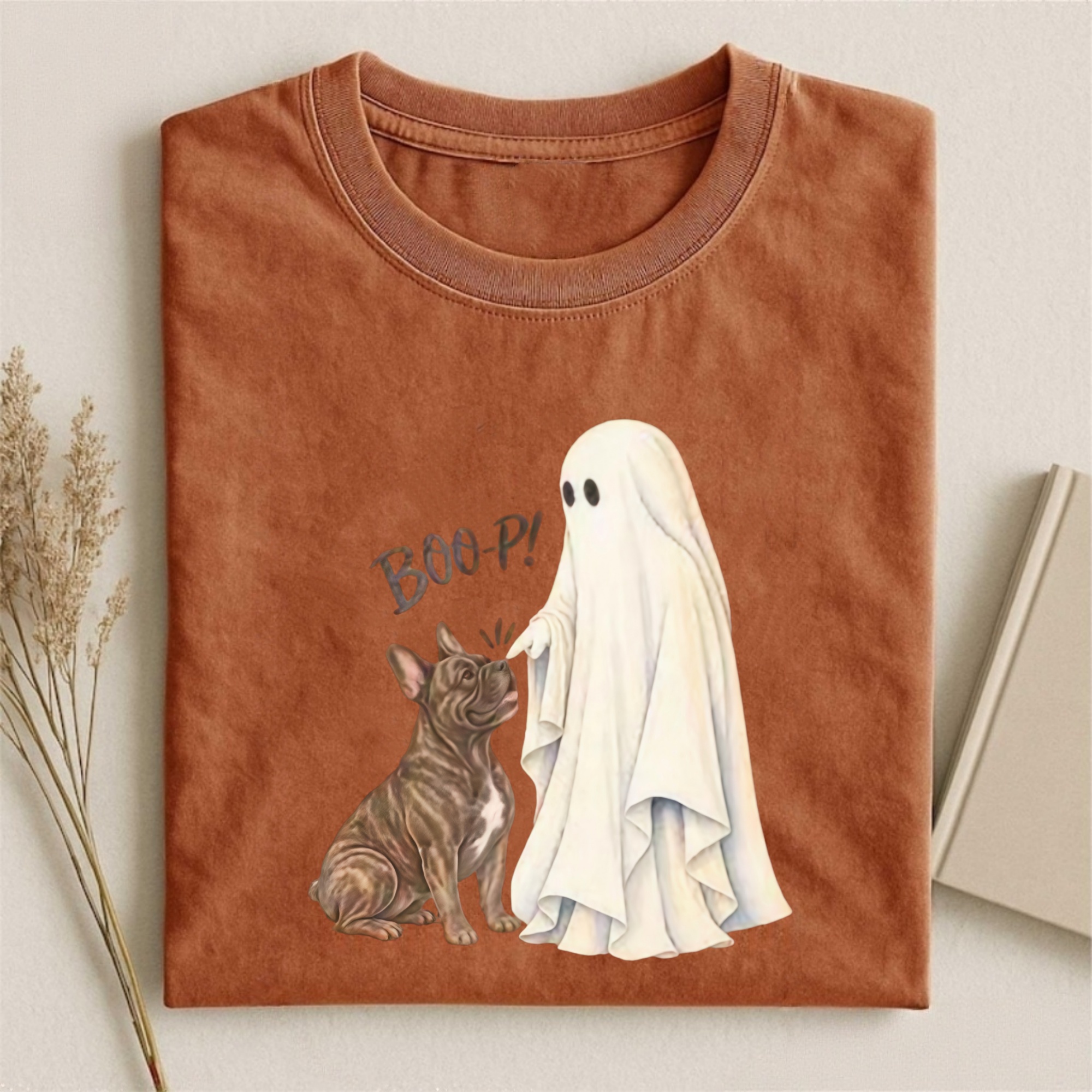 Magmoo Frenchie Brindle Boop T-shirt