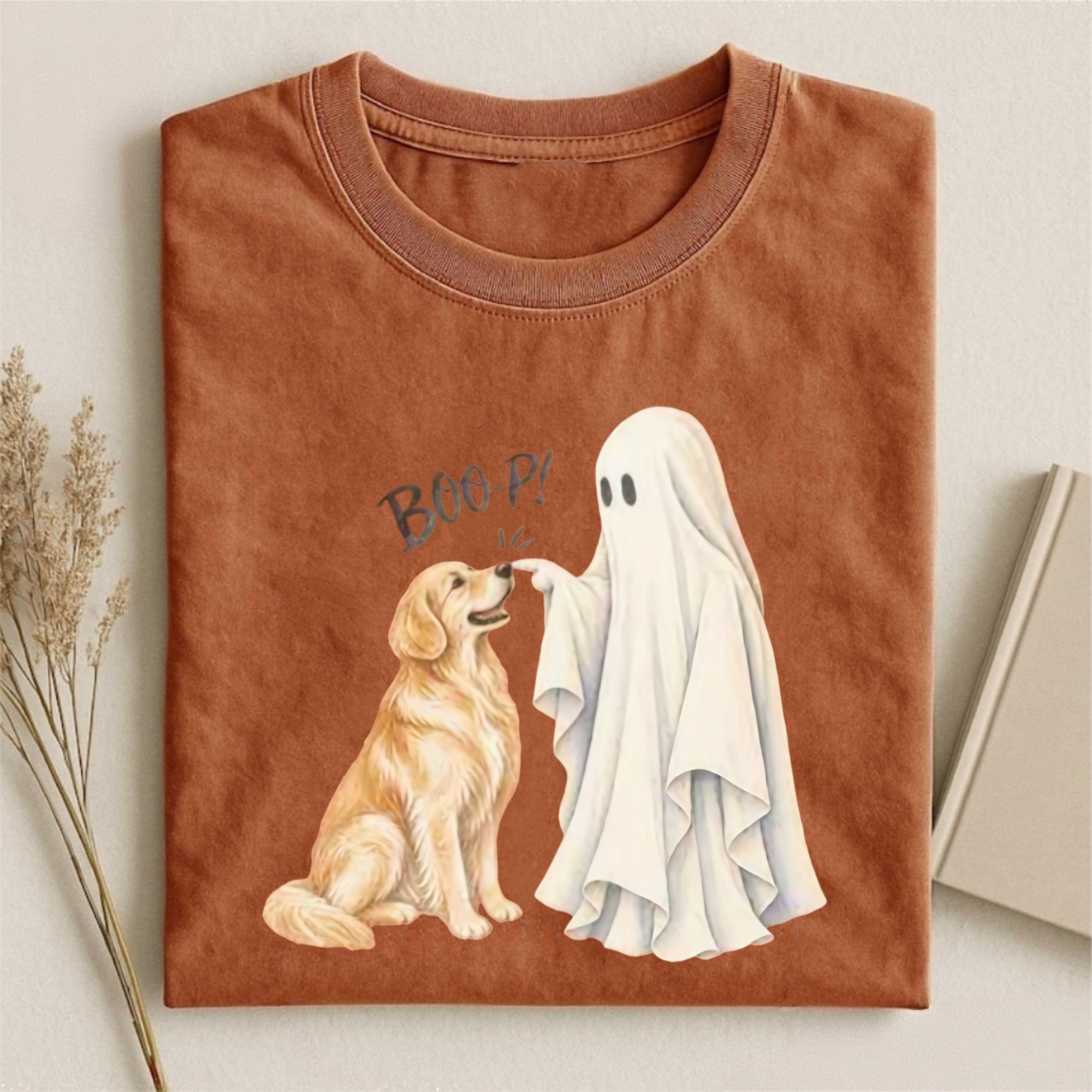 Magmoo Golden Retriever Boop T-shirt