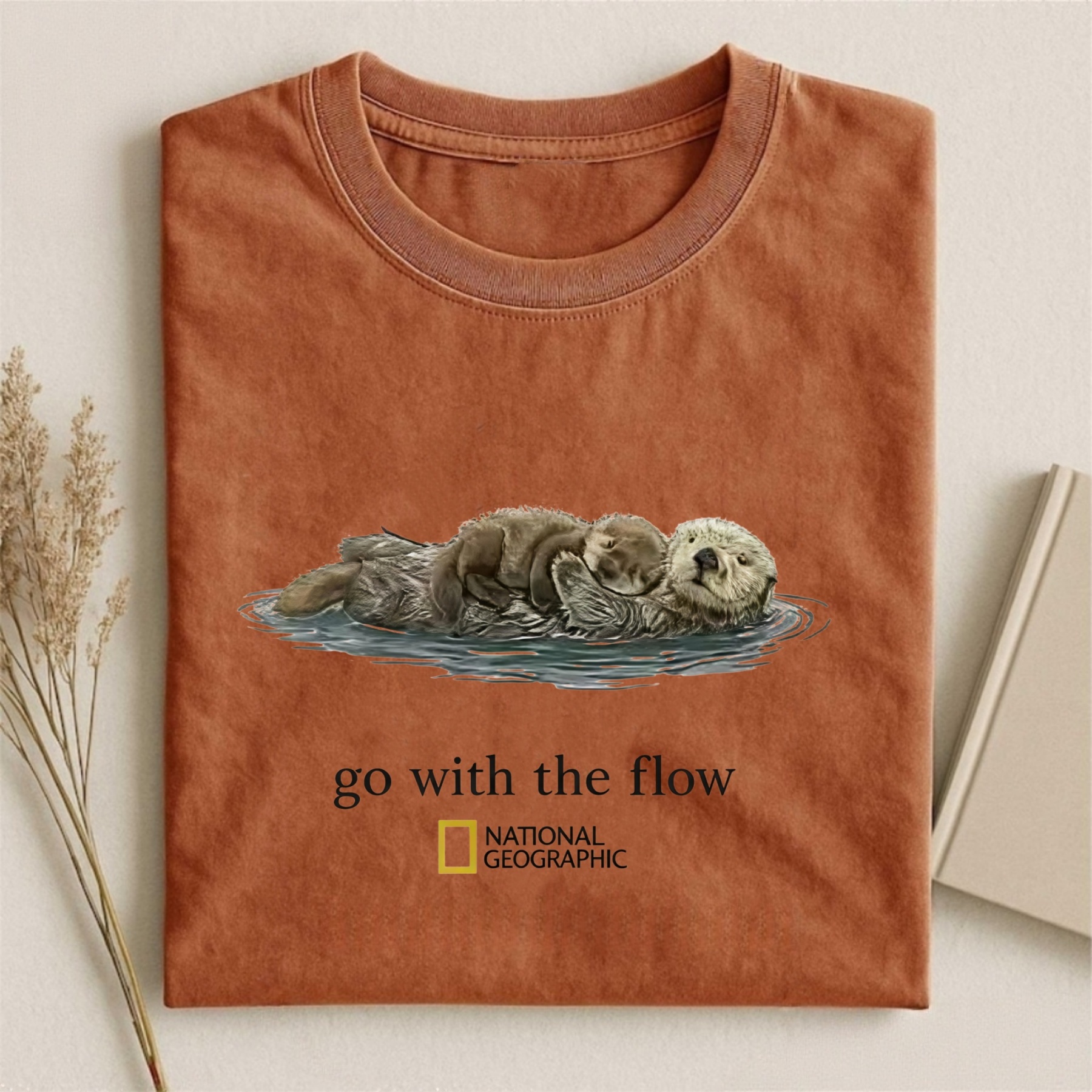 Magmoo Go With The Flow Otter Nature T-shirt