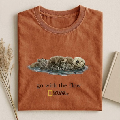 Magmoo Go With The Flow Otter Nature T-shirt