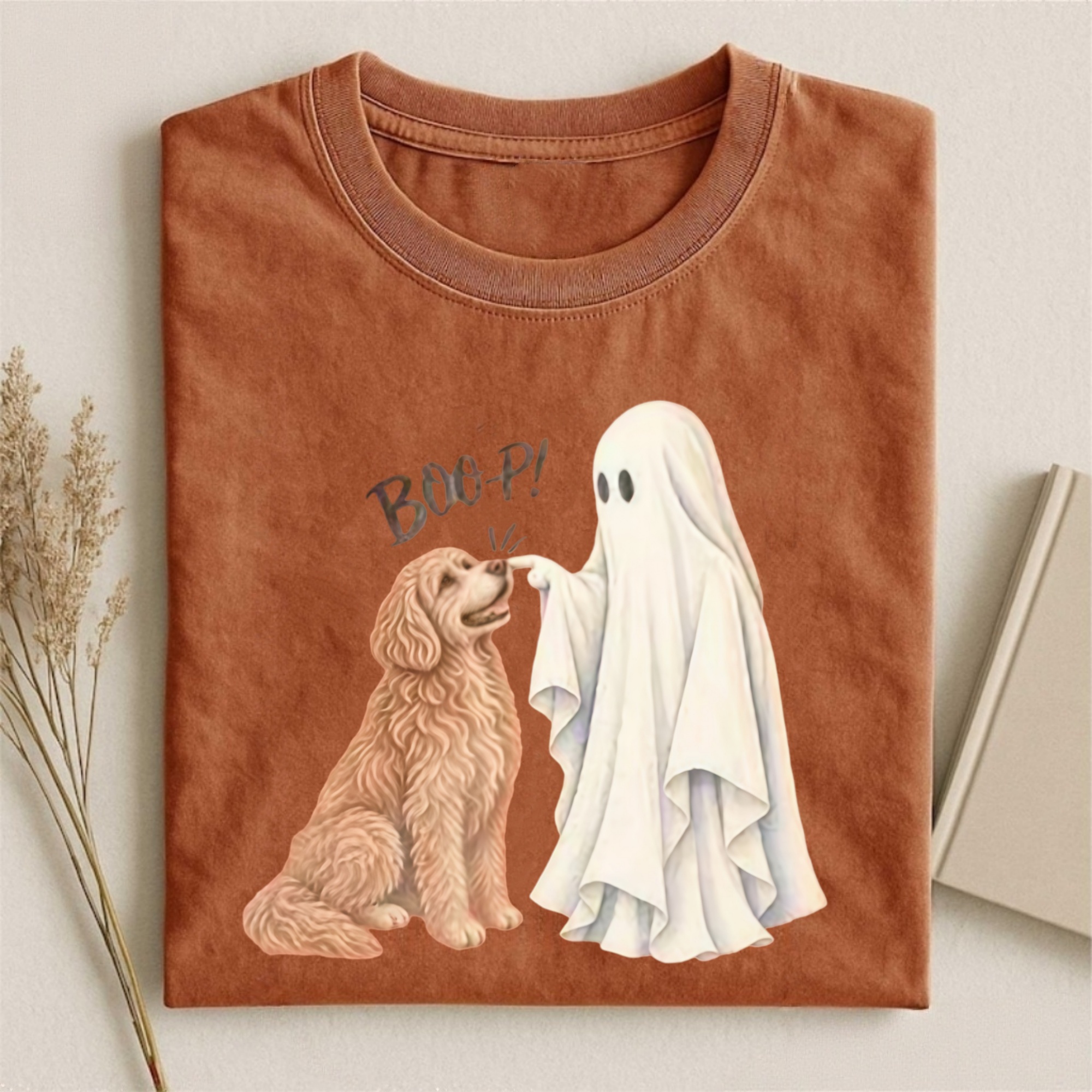 Magmoo LT Brn Goldendoodle Boop T-shirt