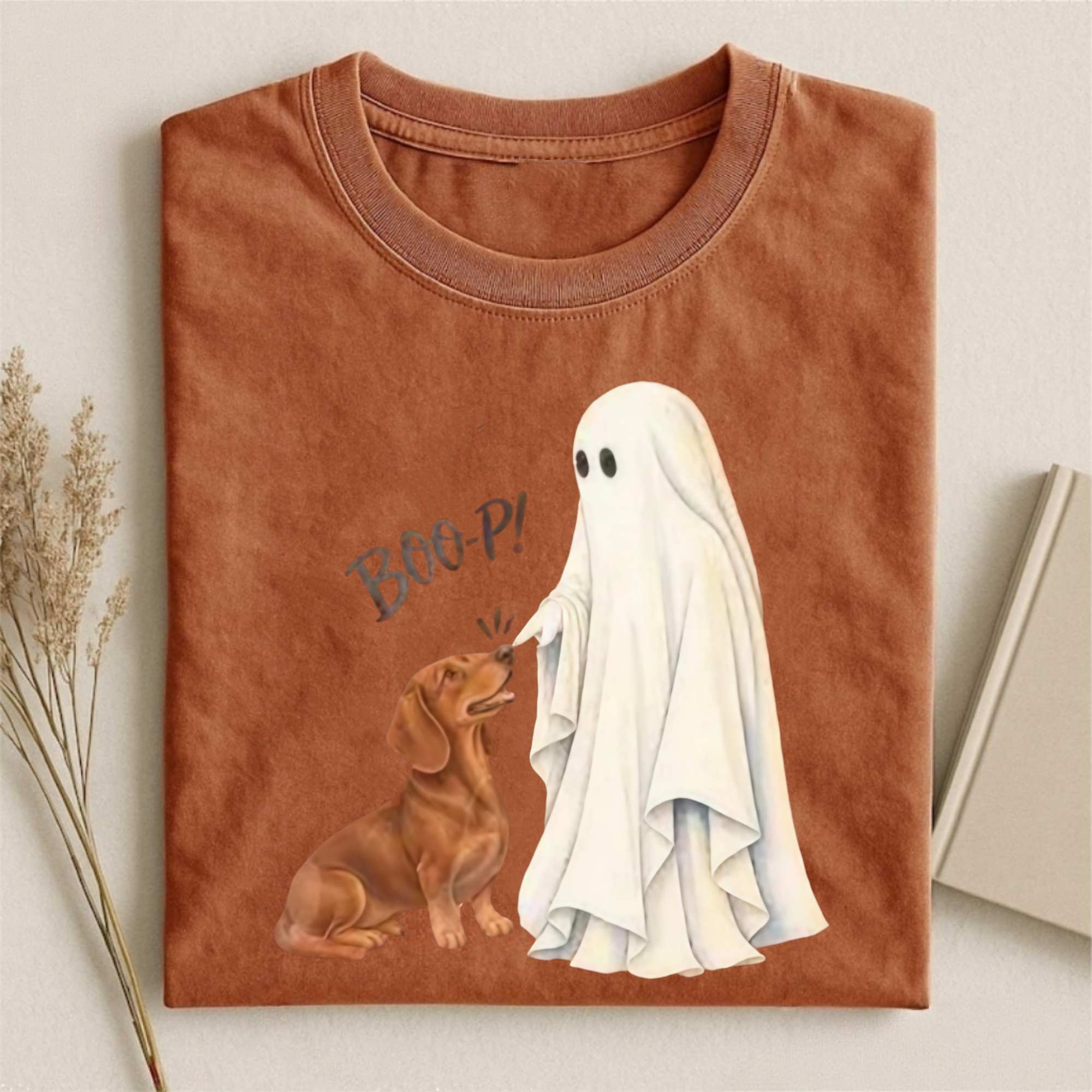Magmoo Red Dachshund Boop T-shirt