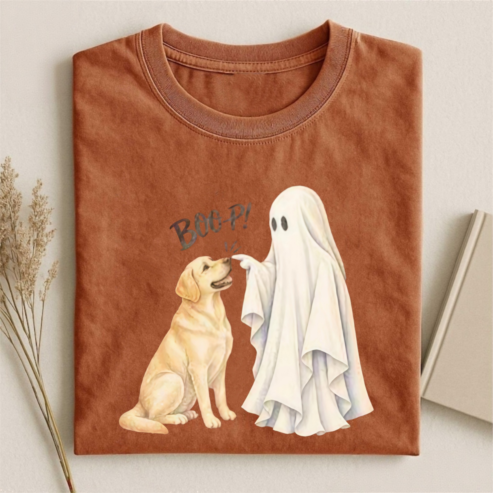 Magmoo Yellow Labrador Boop T-shirt