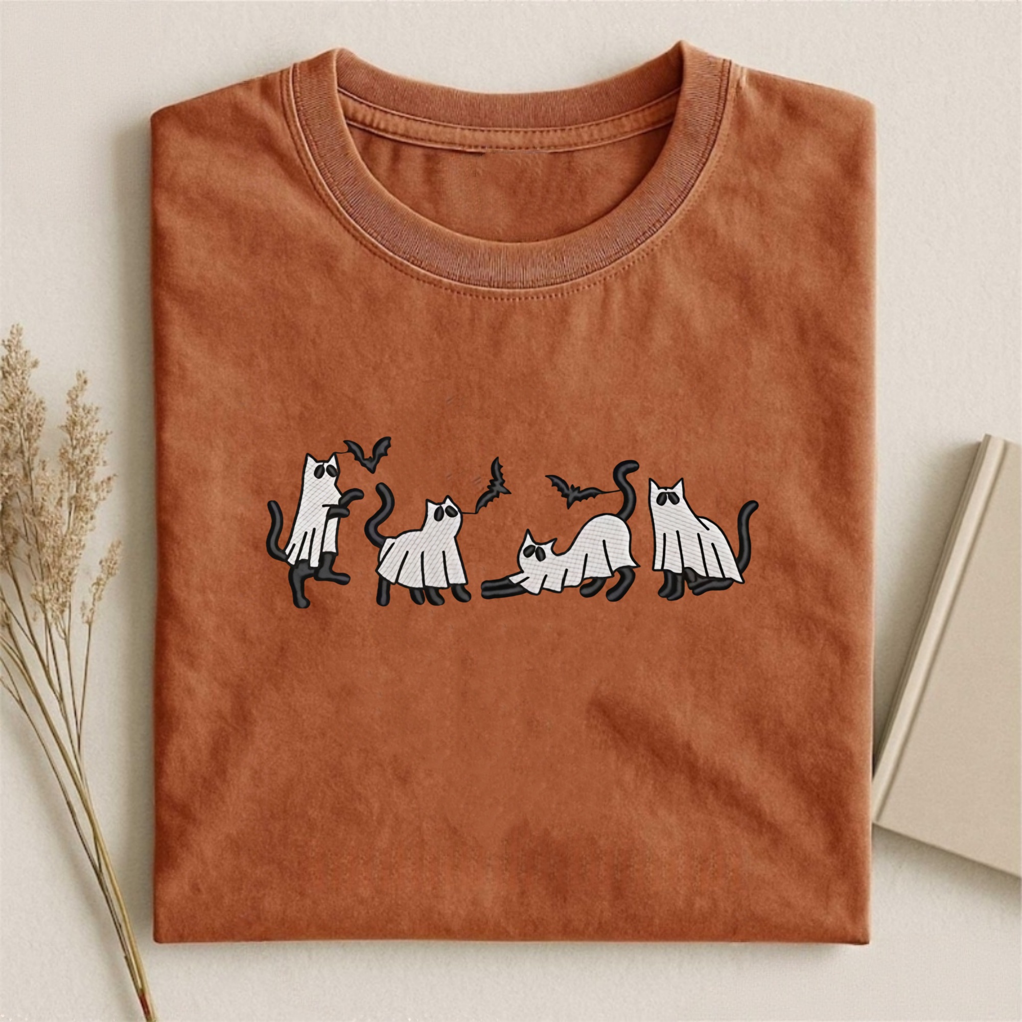 Magmoo Halloween Ghost Cat T-shirt