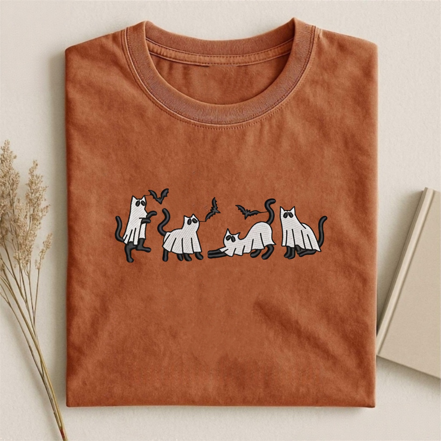 Magmoo Halloween Ghost Cat T-shirt