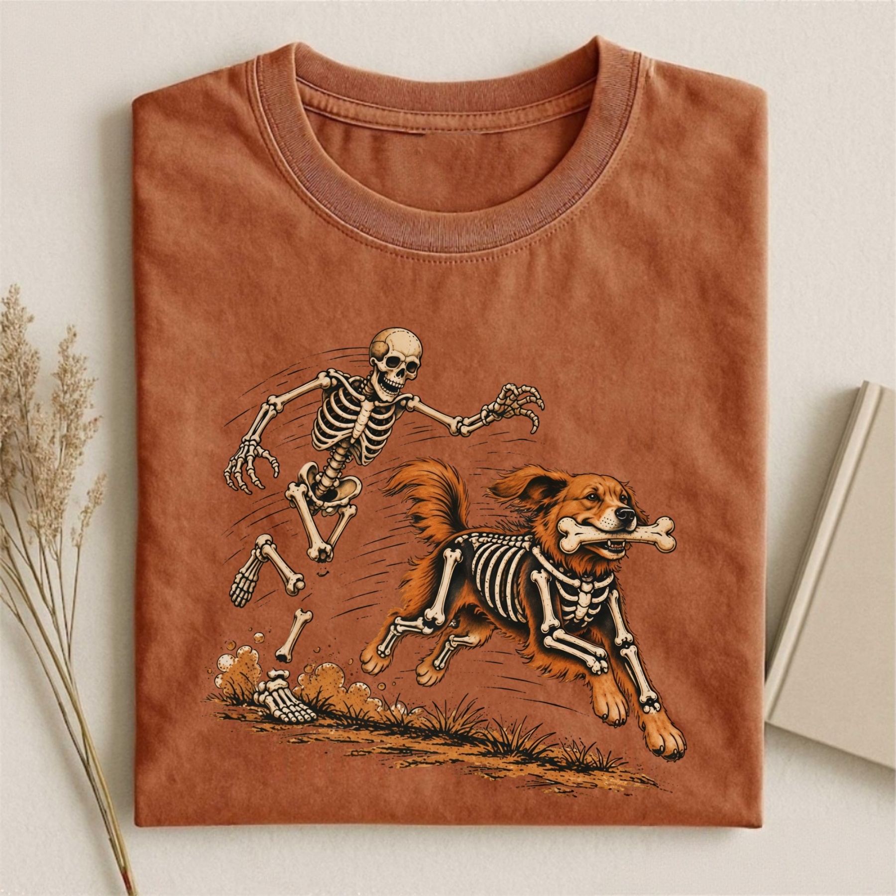 Magmoo Skeleton Dog T-shirt