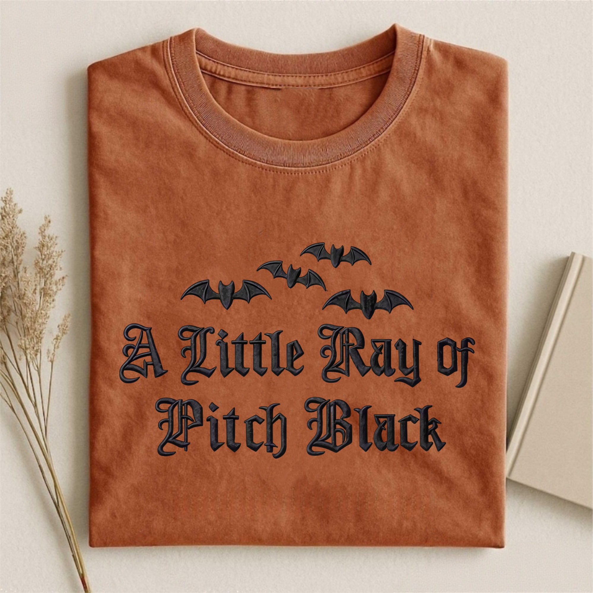Magmoo A Little Ray of Pitch Black Gothic Halloween T-shirt