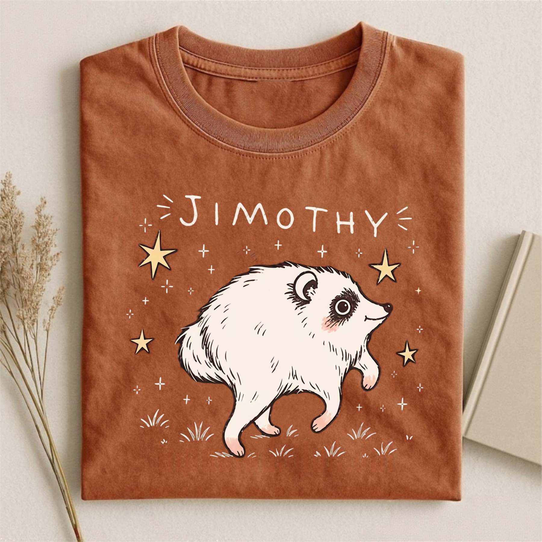 Magmoo Funny Raccoon Jimothy T-shirt