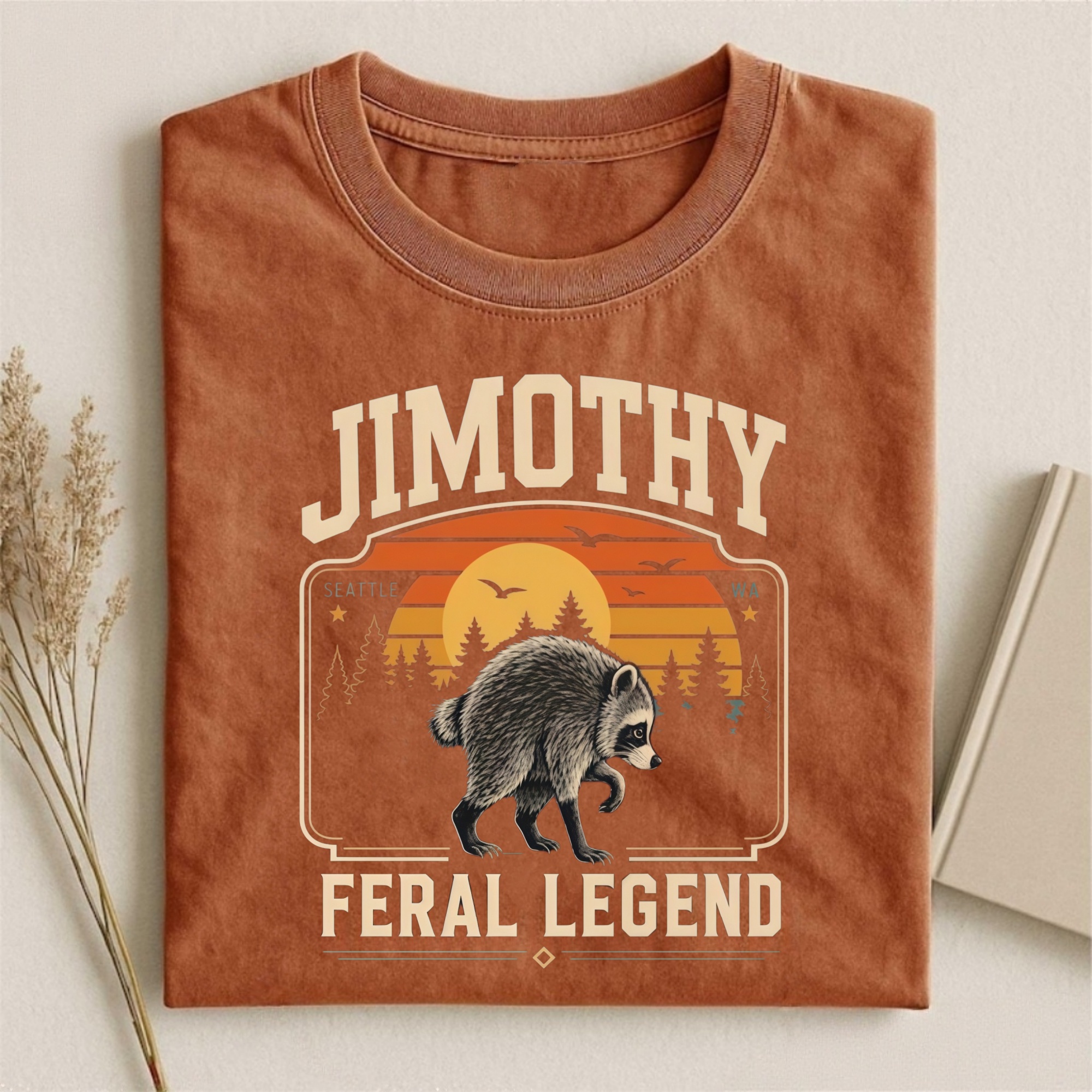 Magmoo Retro Jimothy Raccoon T-shirt