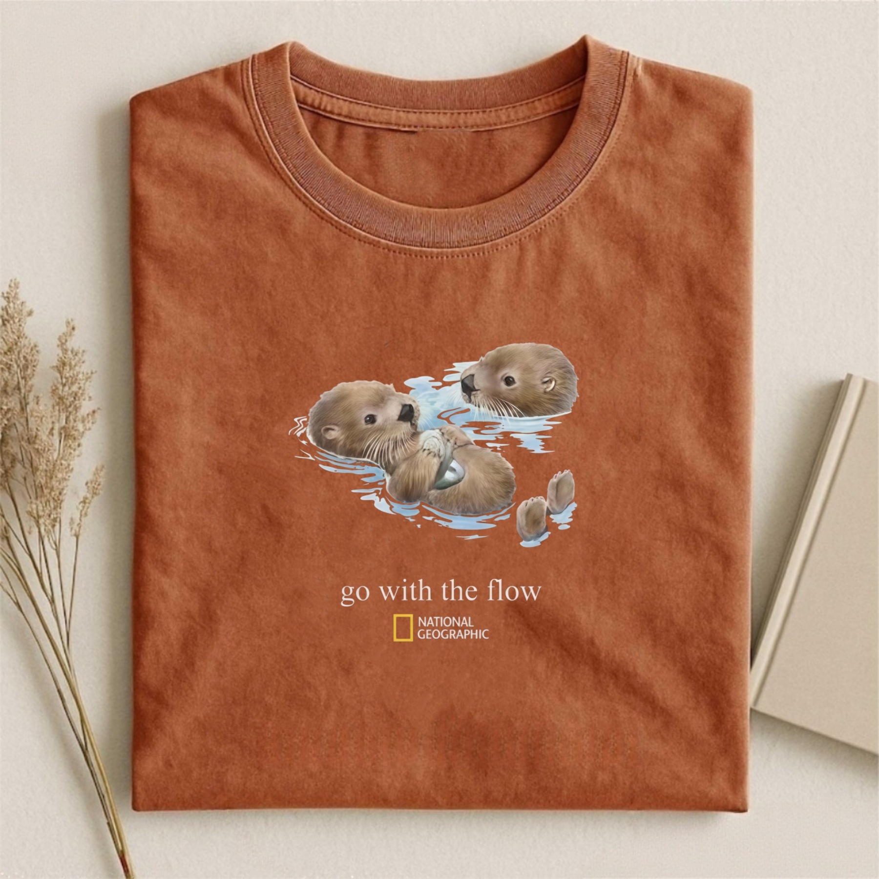 Magmoo National Geographic Otter Go With The Flow T-shirt