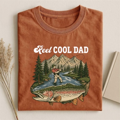 Magmoo Vintage Reel Cool Dad T-shirt