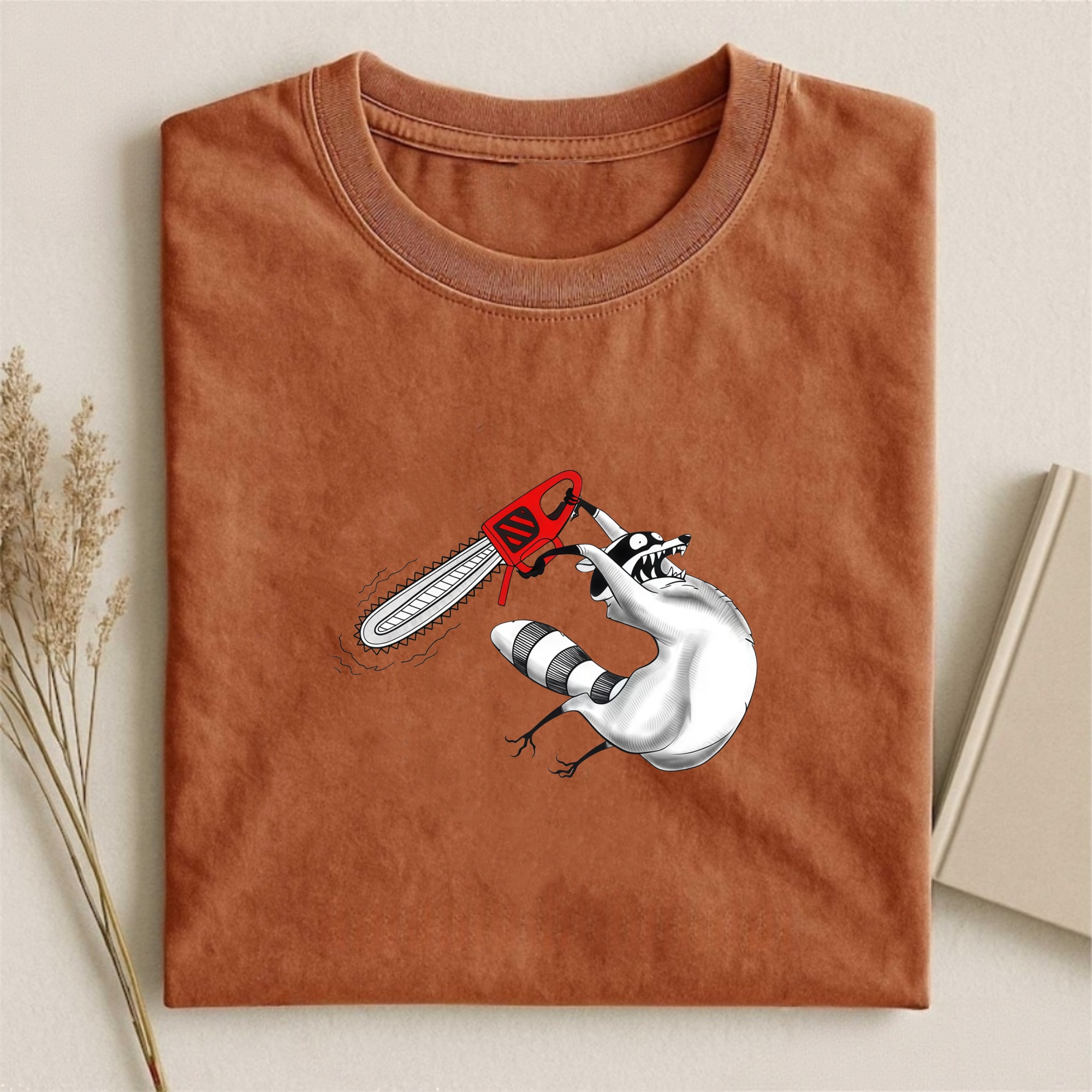 Magmoo Chainsaw Raccoon T-shirt Sweatshirt/ Hoodie