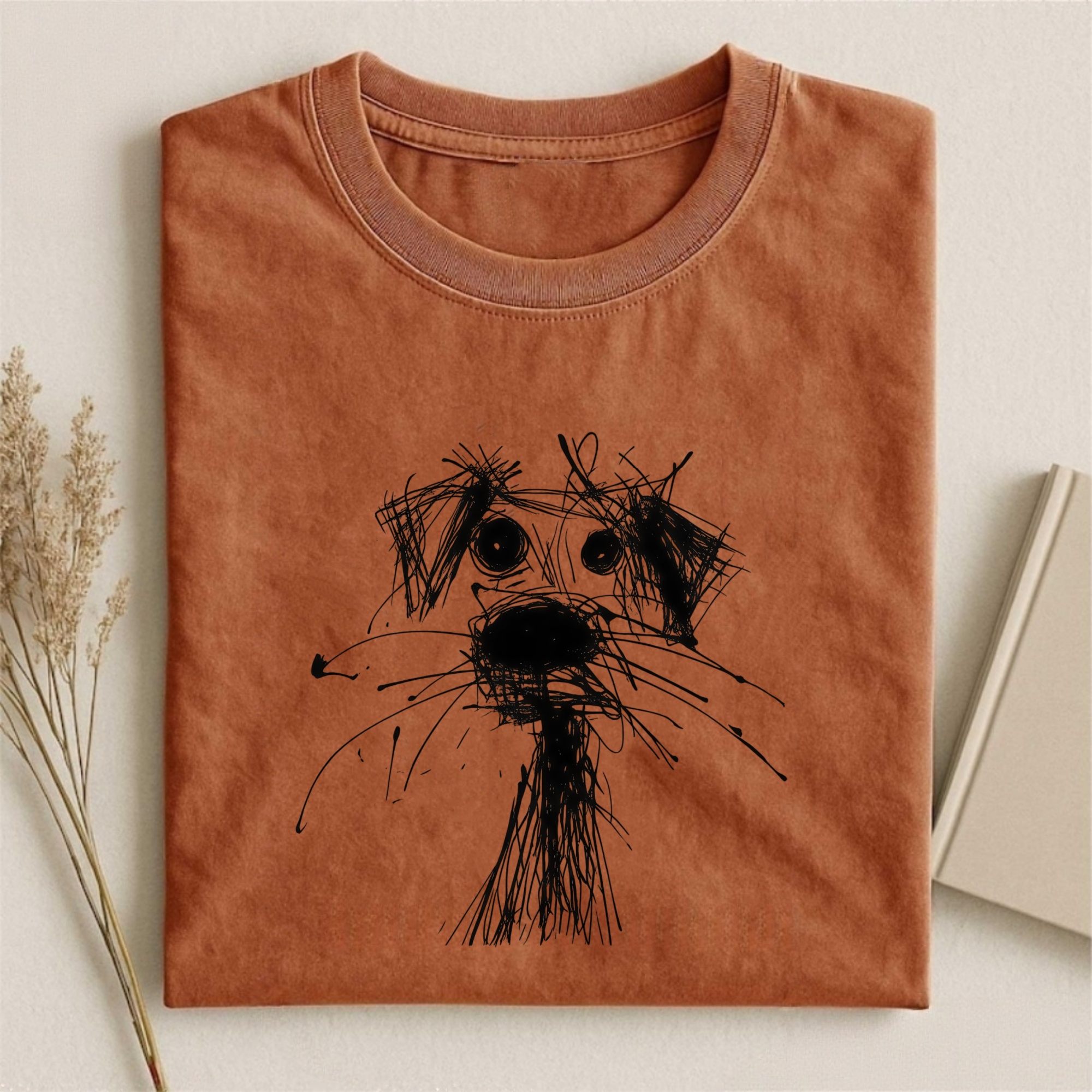 Magmoo Scribble Sketch Dog T-shirt/ Sweatshirt/ Hoodie