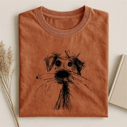 Magmoo Scribble Sketch Dog T-shirt/ Sweatshirt/ Hoodie