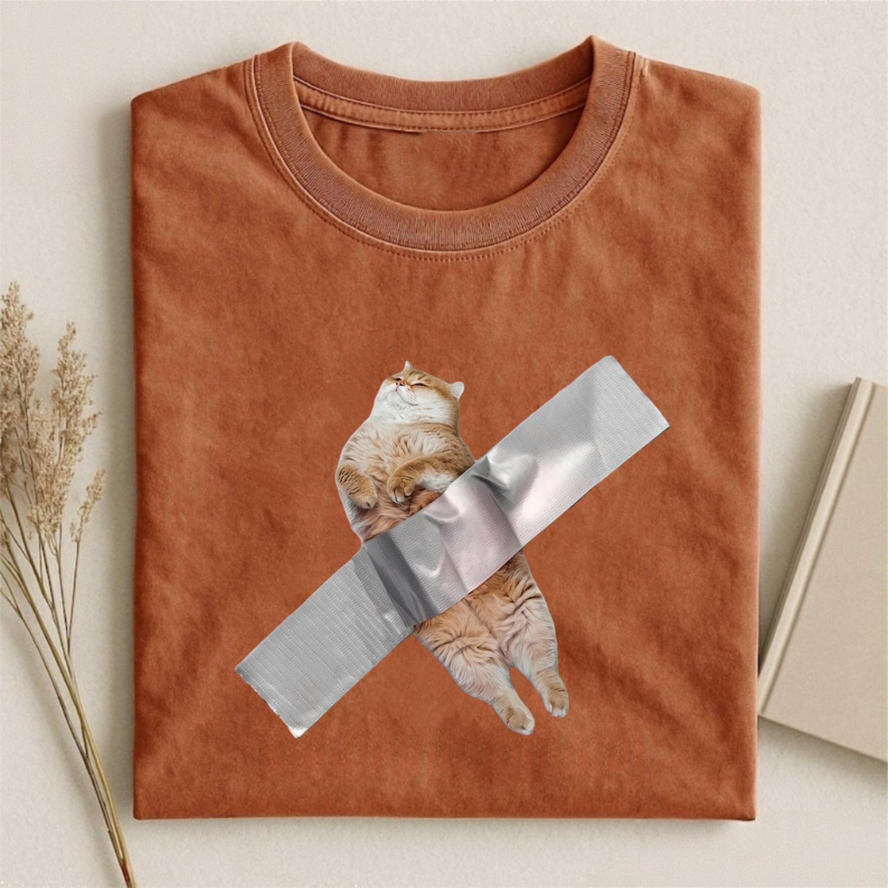 Magmoo Stuck Chubby Cat T-shirt