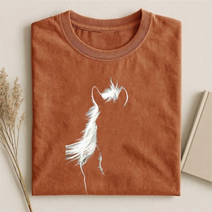Magmoo White Mane Horse T-shirt/ Sweatshirt/ Hoodie