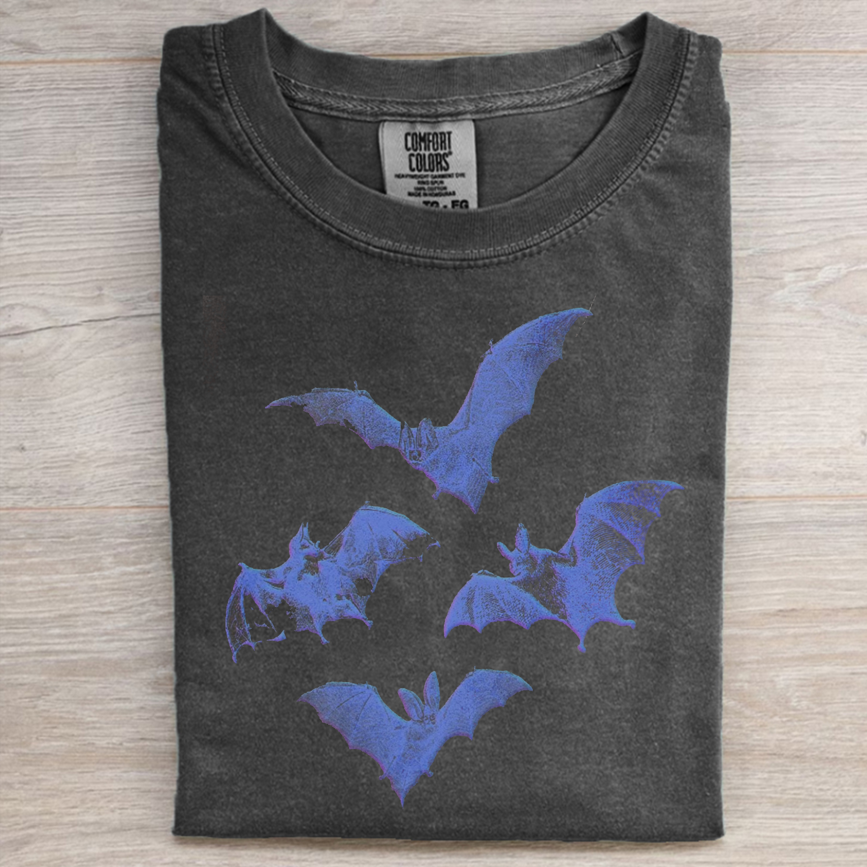 Comfort Colors Retro Bats T-shirt-Magmoo