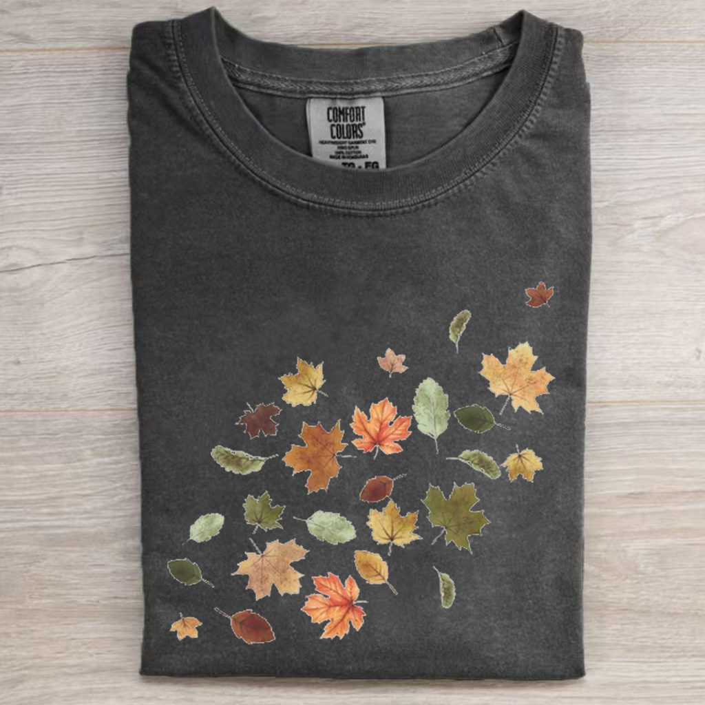 Vintage Fall Leaves T-shirt-Magmoo