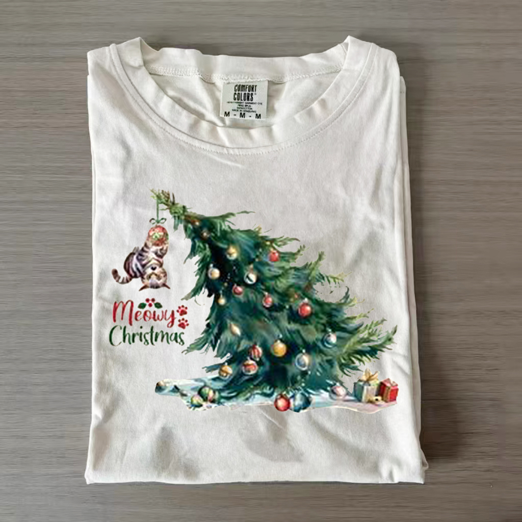 Cat In Christmas Tree Shirt/Sweatshirt-Magmoo