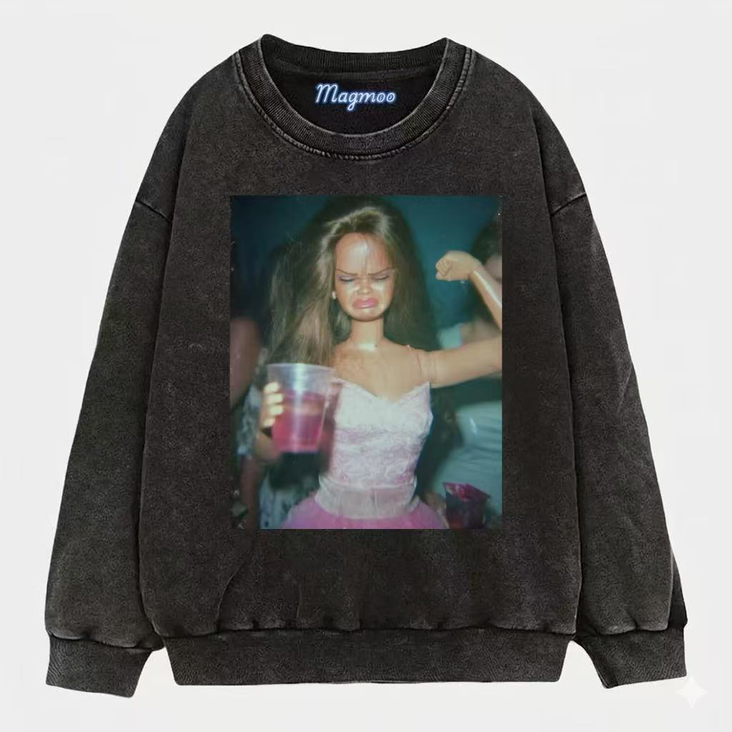 Funny Doll Face Girl Meme Shirt
