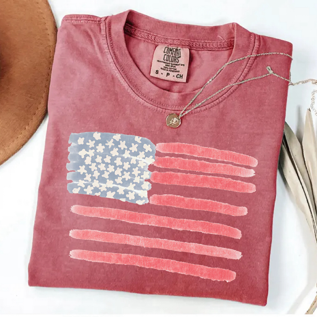 Retro America Flag 4th Of July Shirt