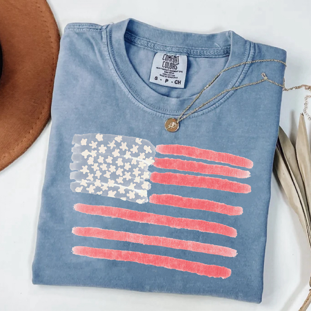 Retro America Flag 4th Of July Shirt