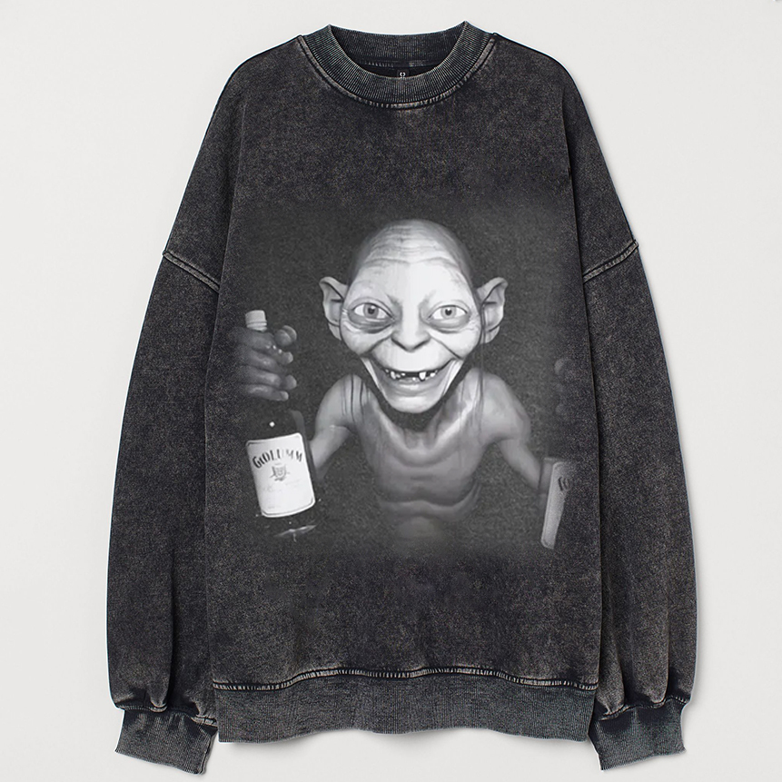 Party Hard Gollum Graphic T-shirt/Sweatshirt-Magmoo