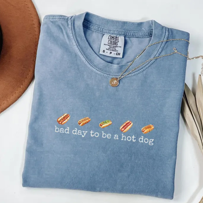 Bad Day to Be a Hotdog T-shirt-Magmoo