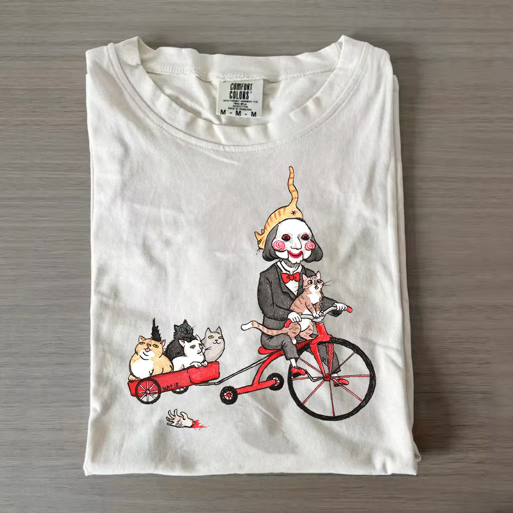 Puppet with Cats Horror Shirt/Sweatshirt-Magmoo