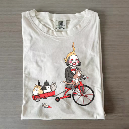 Puppet with Cats Horror Shirt/Sweatshirt-Magmoo