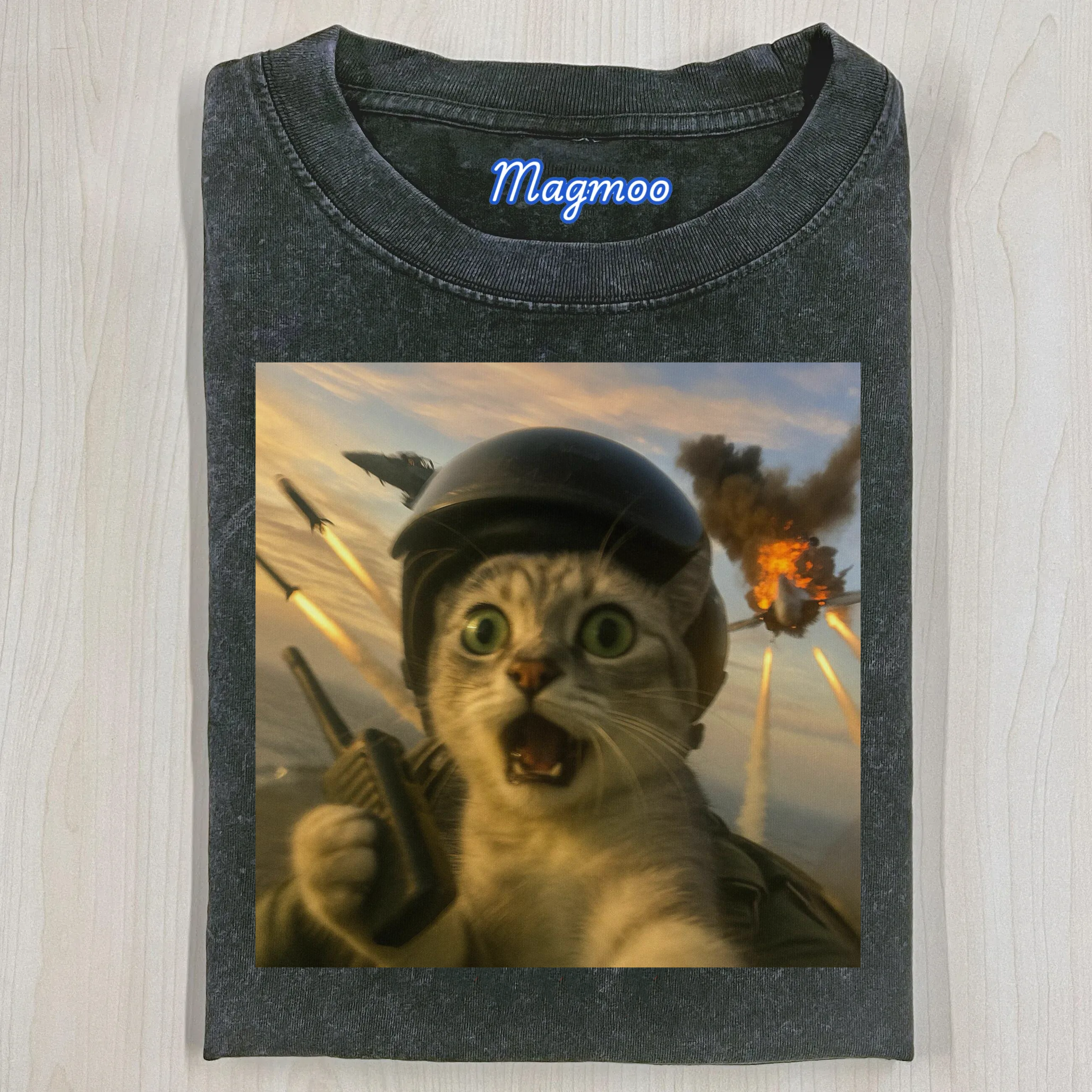 Vintage Pilot Cat T-shirt