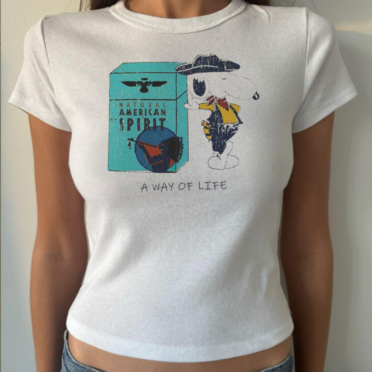 American Spirit Cartoon Women's Tee-Magmoo
