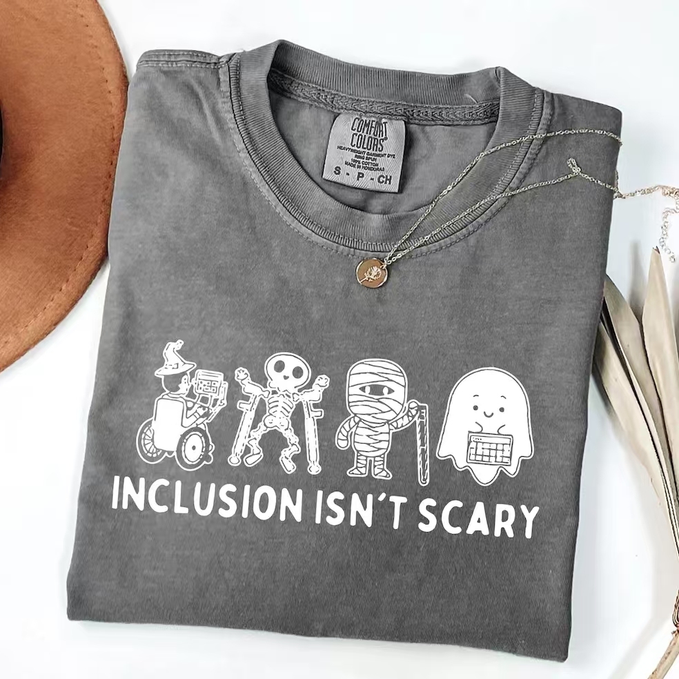 Inclusion Isn't Scary Halloween T-shirt-Magmoo