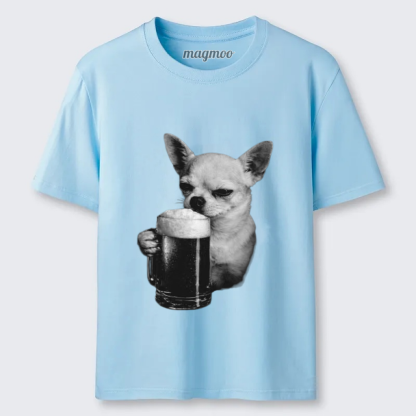 Magmoo Drinking Chihuahua T-shirt