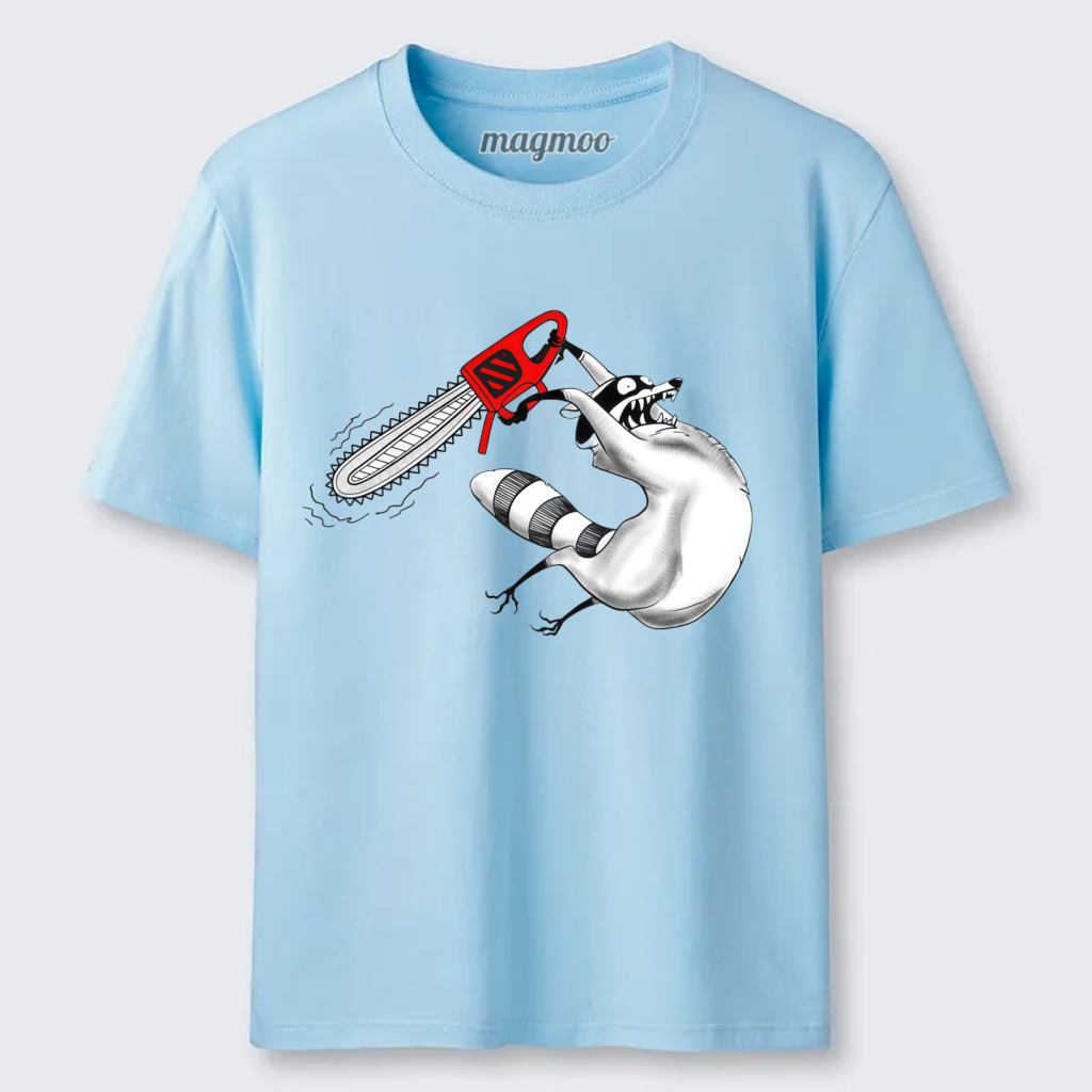 Magmoo Chainsaw Raccoon T-shirt