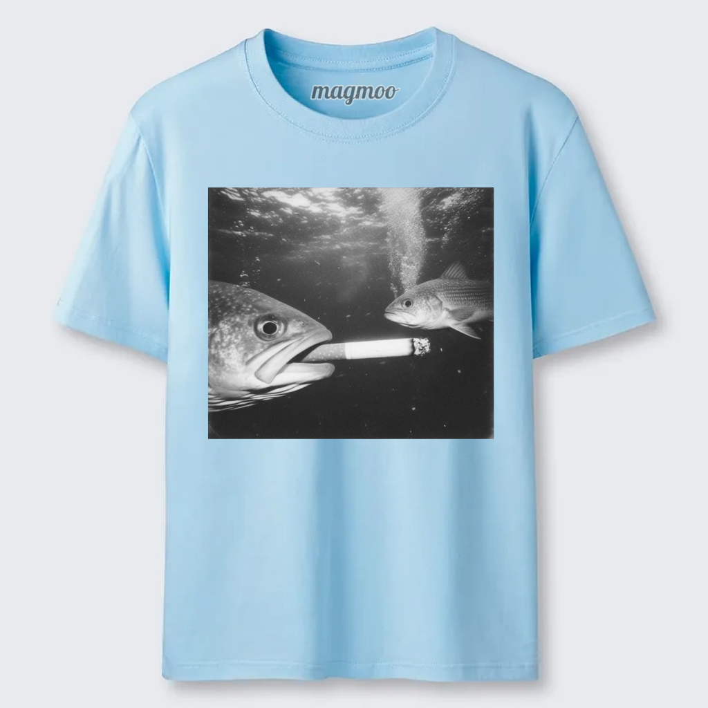Magmoo Smoking Fish T-shirt