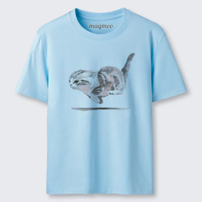 Magmoo Motion Blur Cat T-shirt