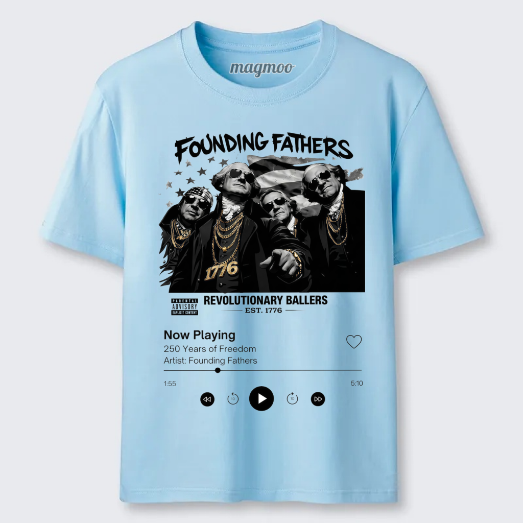 Magmoo Founding Fathers Funny 250th America Anniversary T-shirt
