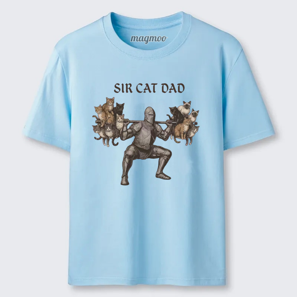 Magmoo Sir Cat Dad T-shirt