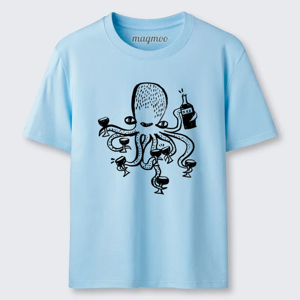 Magmoo Wine Octopus T-shirt